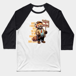 Red Panda, Promoted To Grandpa Baseball T-Shirt